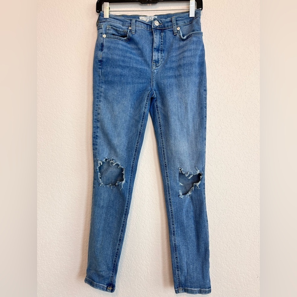 Free People WE THE FREE Distressed Skinny Denim Jeans Size 28